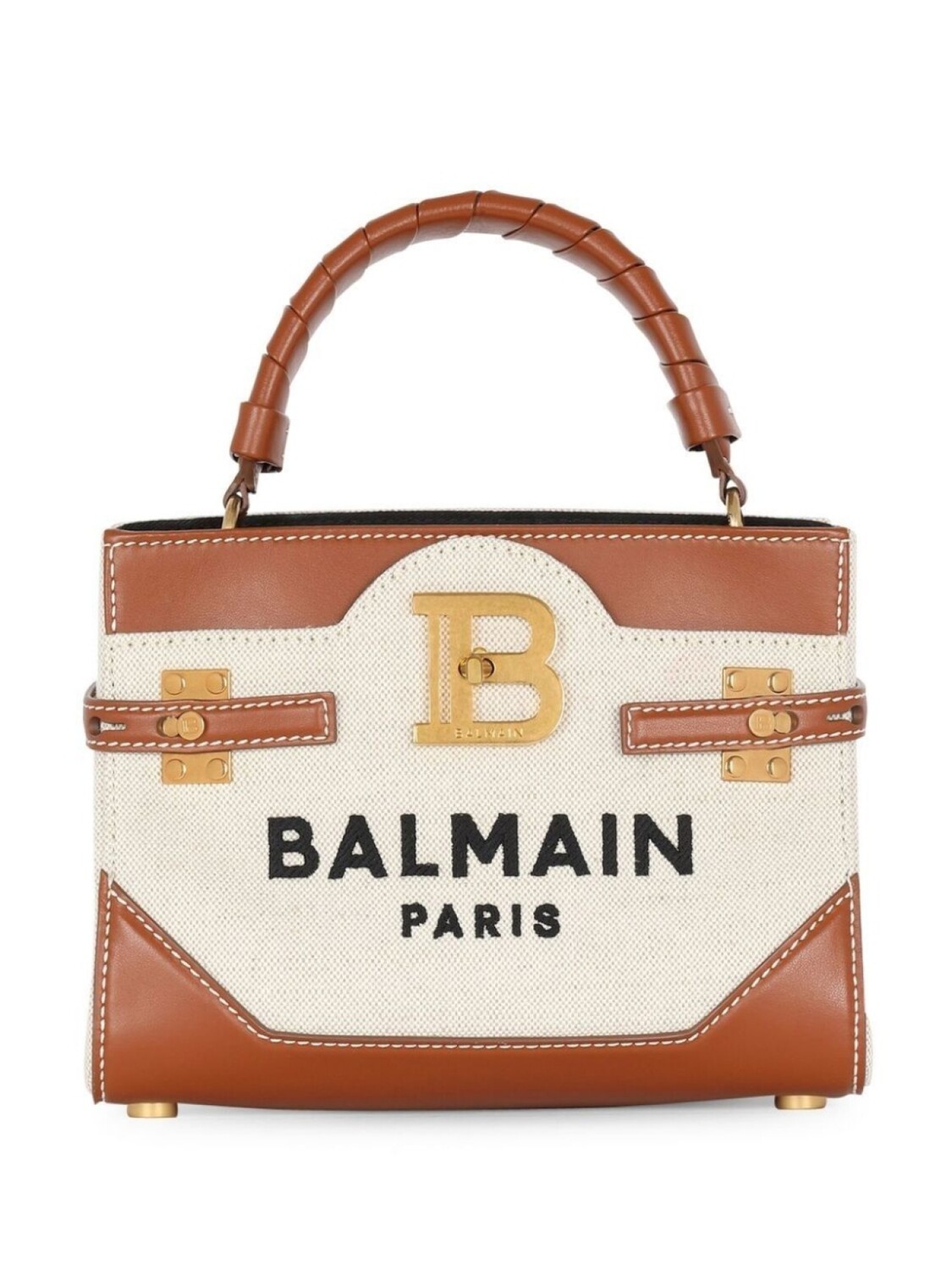 

Balmain B-Buzz 22 top handle bag, коричневый