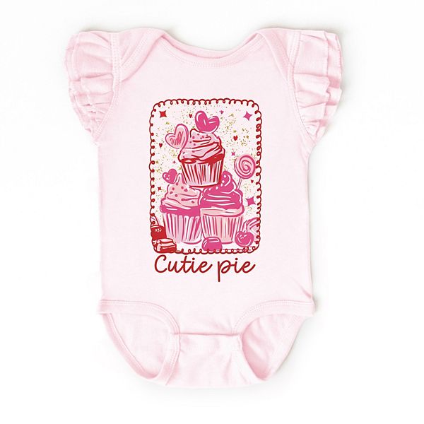 

Боди с рукавами-крылышками Cutie pie cupcakes frame The Juniper Shop, Ballerina