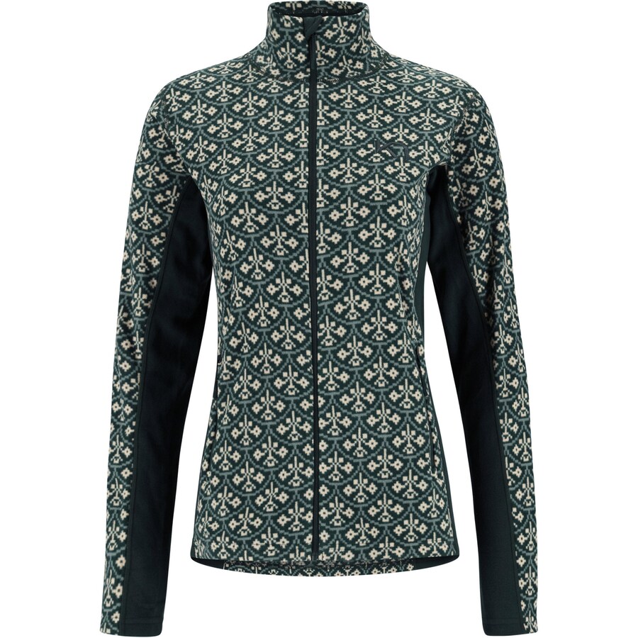 

Спортивная флисовая куртка Kari Traa Thalena, цвет Dark green/Black
