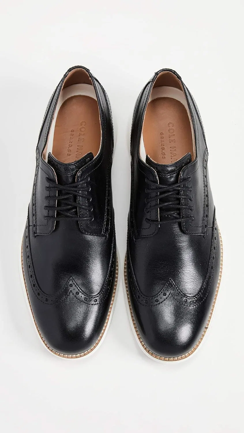 Туфли Cole Haan Original Grand Shor Twing - Original Grand Shor Twing Men, Black Leather White — фото 2
