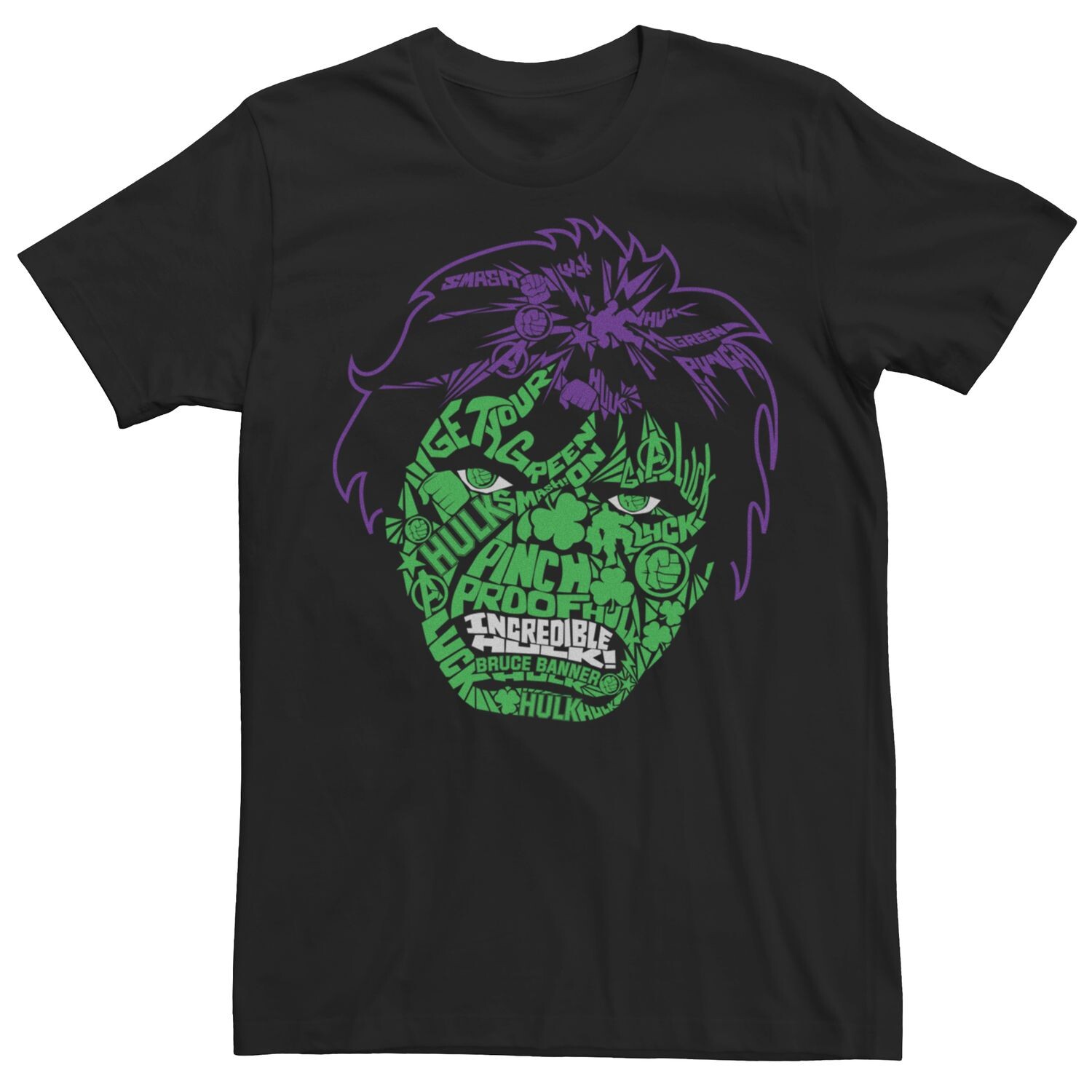 

Мужская футболка Marvel Hulk ко Дню Святого Патрика Licensed Character