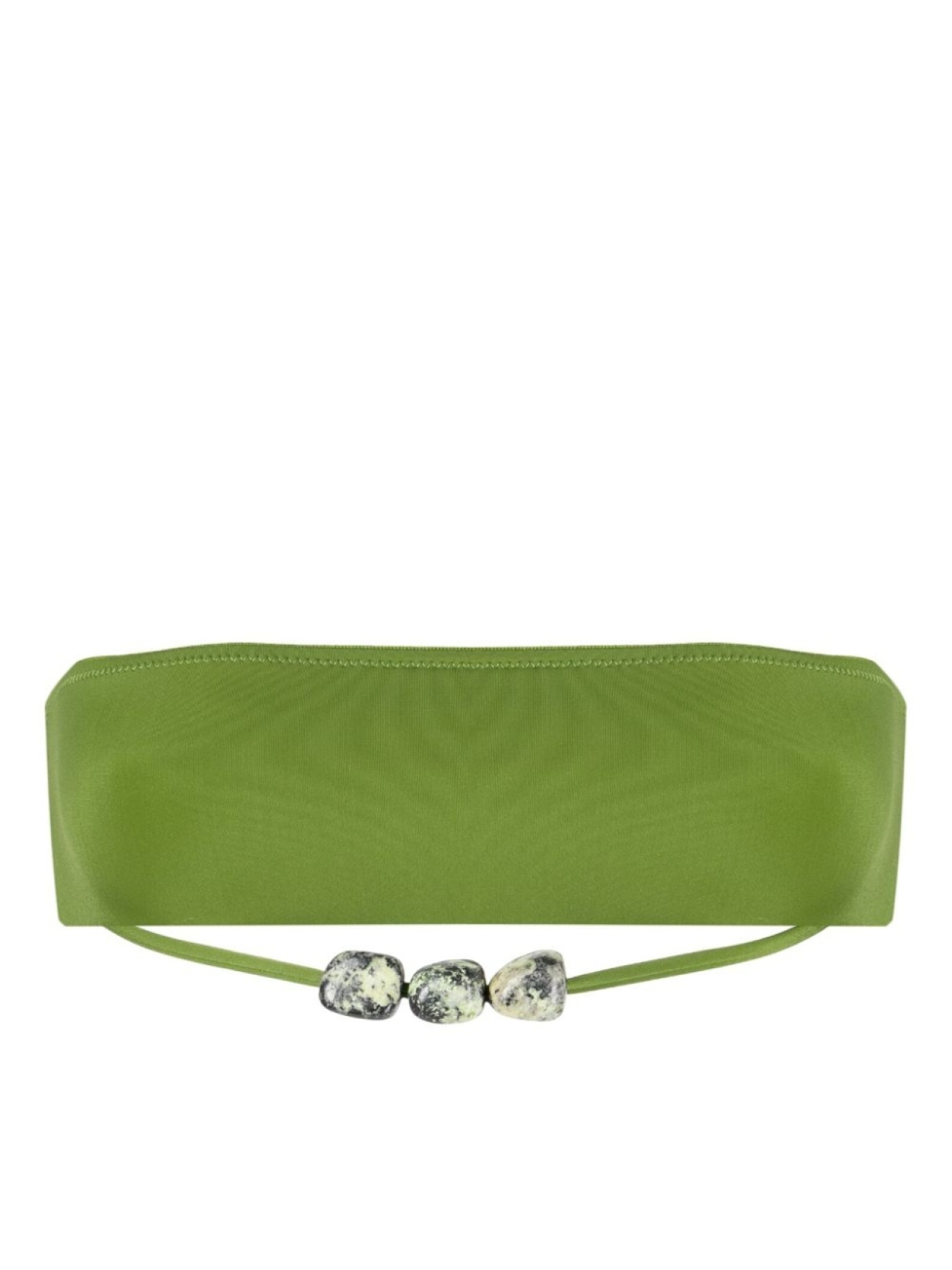 

Топ бикини Crystal Strap Bandeau Christopher Esber, зеленый