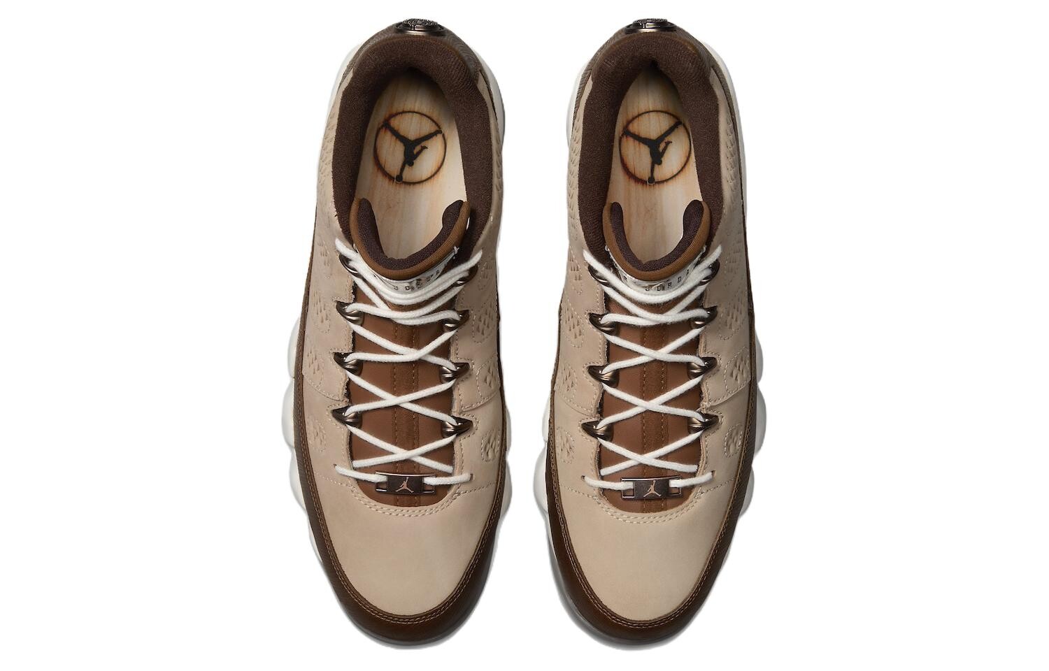 Jordan Air Jordan 9 винтажные баскетбольные кроссовки мужские, Brown/White — фото 4