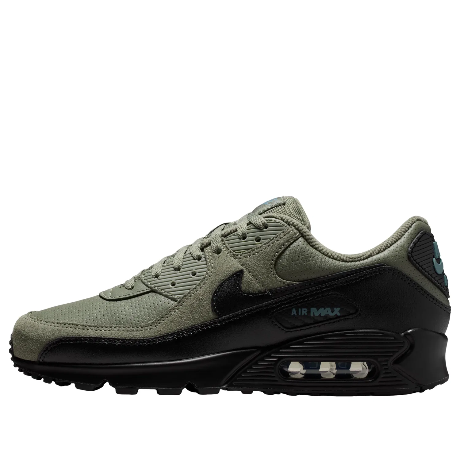 Кроссовки Nike Air Max 90 'Silver Sage Mineral Slate Black' IV2868-328, зеленый