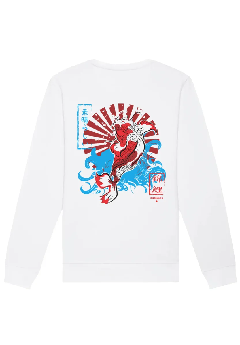 

Толстовка F4NT4STIC "Koi Japan", принт, белый
