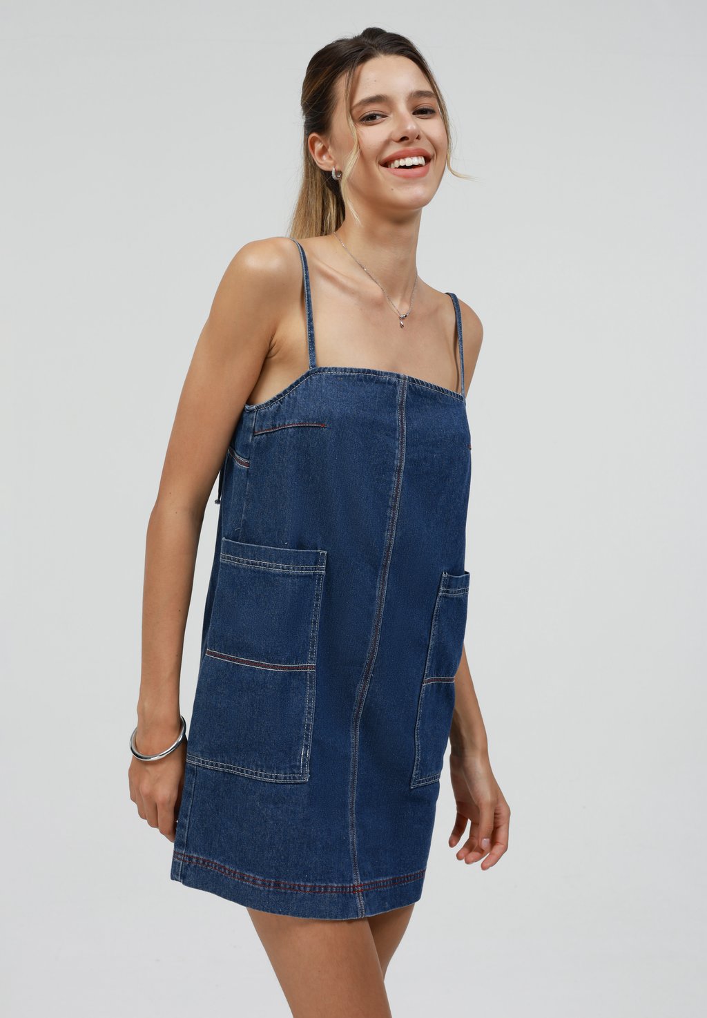 

Платье из денима Even&Odd, цвет Mid Blue Wash