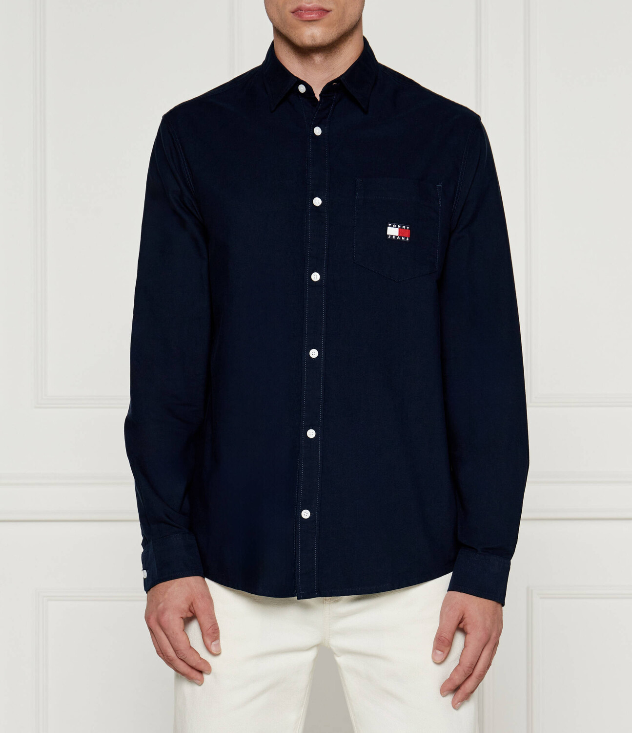 

Рубашка Tommy Jeans Regular Fit, темно-синий
