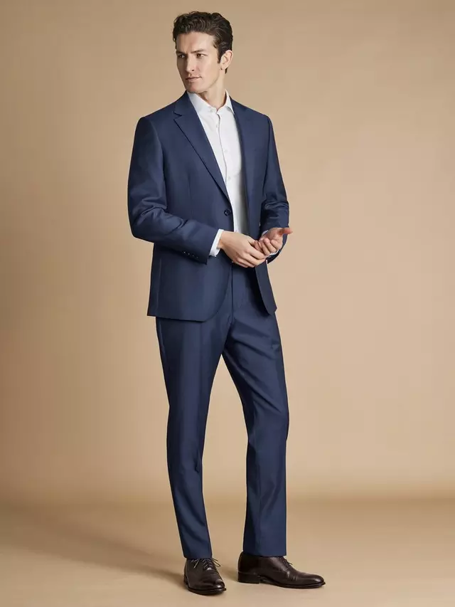 

Куртка Charles Tyrwhitt Slim FIt Wool Suit, цвет indigo blue