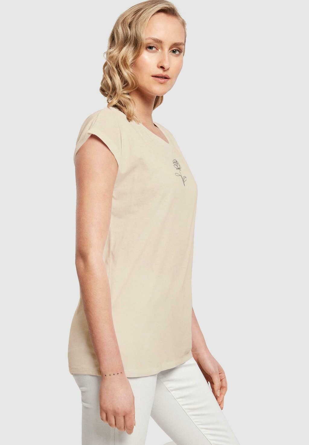 

Футболка с принтом SPRING EXTENDED SHOULDER Merchcode, белый