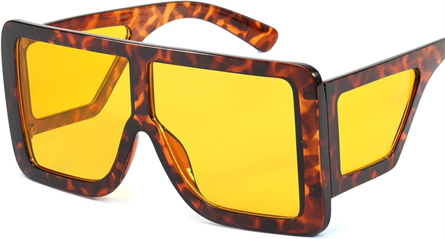 

Крупные квадратные солнцезащитные очки для мужчин и женщин, подходящие для использования на открытом воздухе, на пляже и в тени. Декоративные солнцезащитные очки MTZJH, A