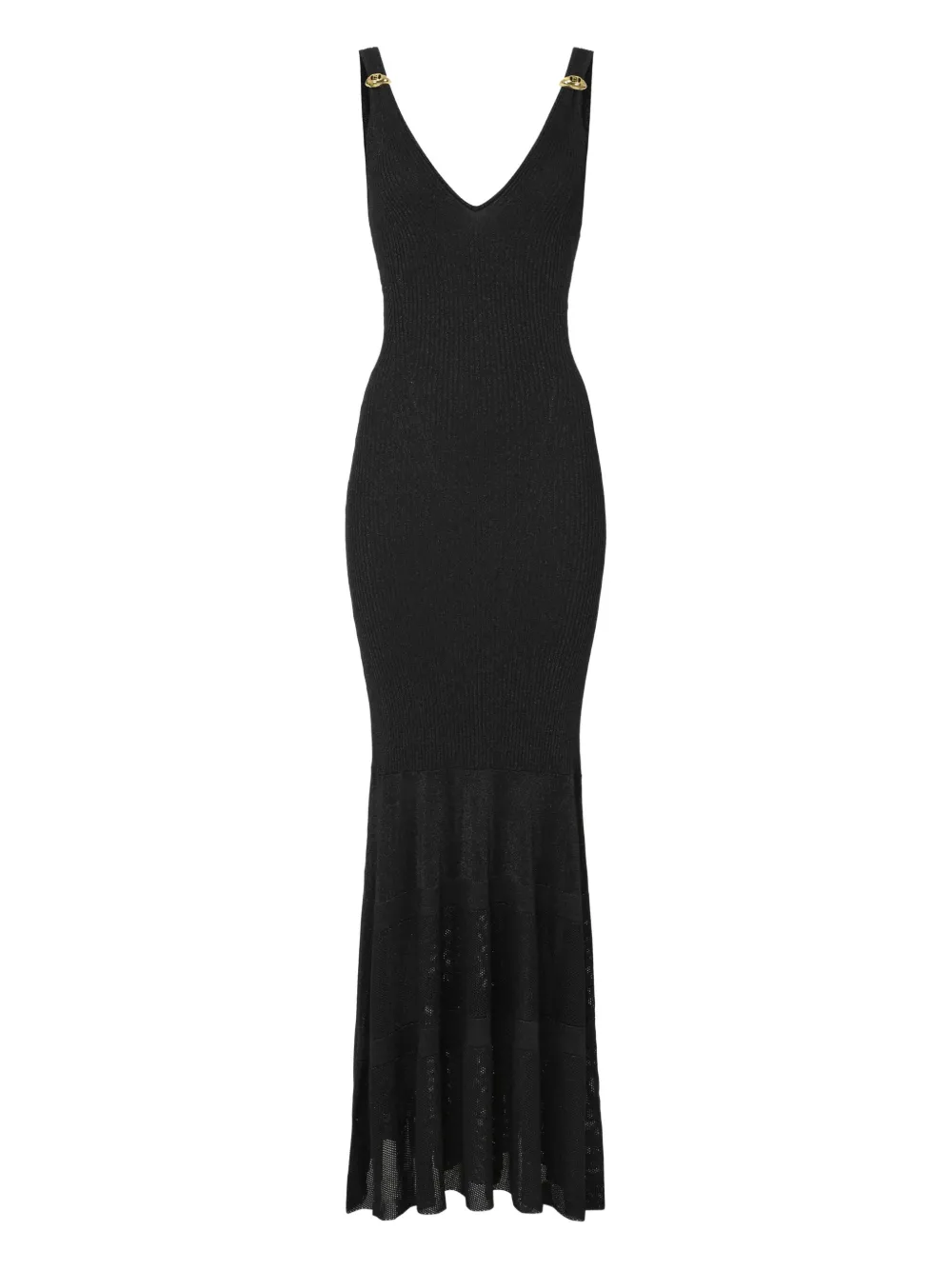 

Платье с V-образным вырезом Elisabetta Franchi, черный