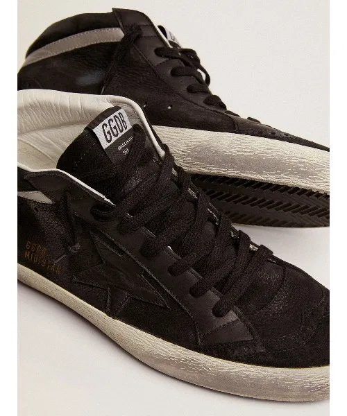 GOLDEN GOOSE Мужские кроссовки Mid Star из нубука — фото 4