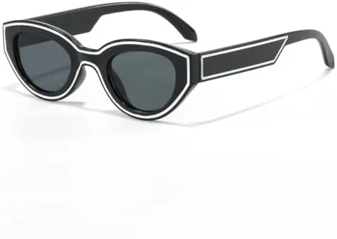 

Солнцезащитные очки Polygon 2027 для женщин, винтажный градиент, конфетные оттенки, модные очки для путешествий, защита от ультрафиолета UV400 MTZJH, Black