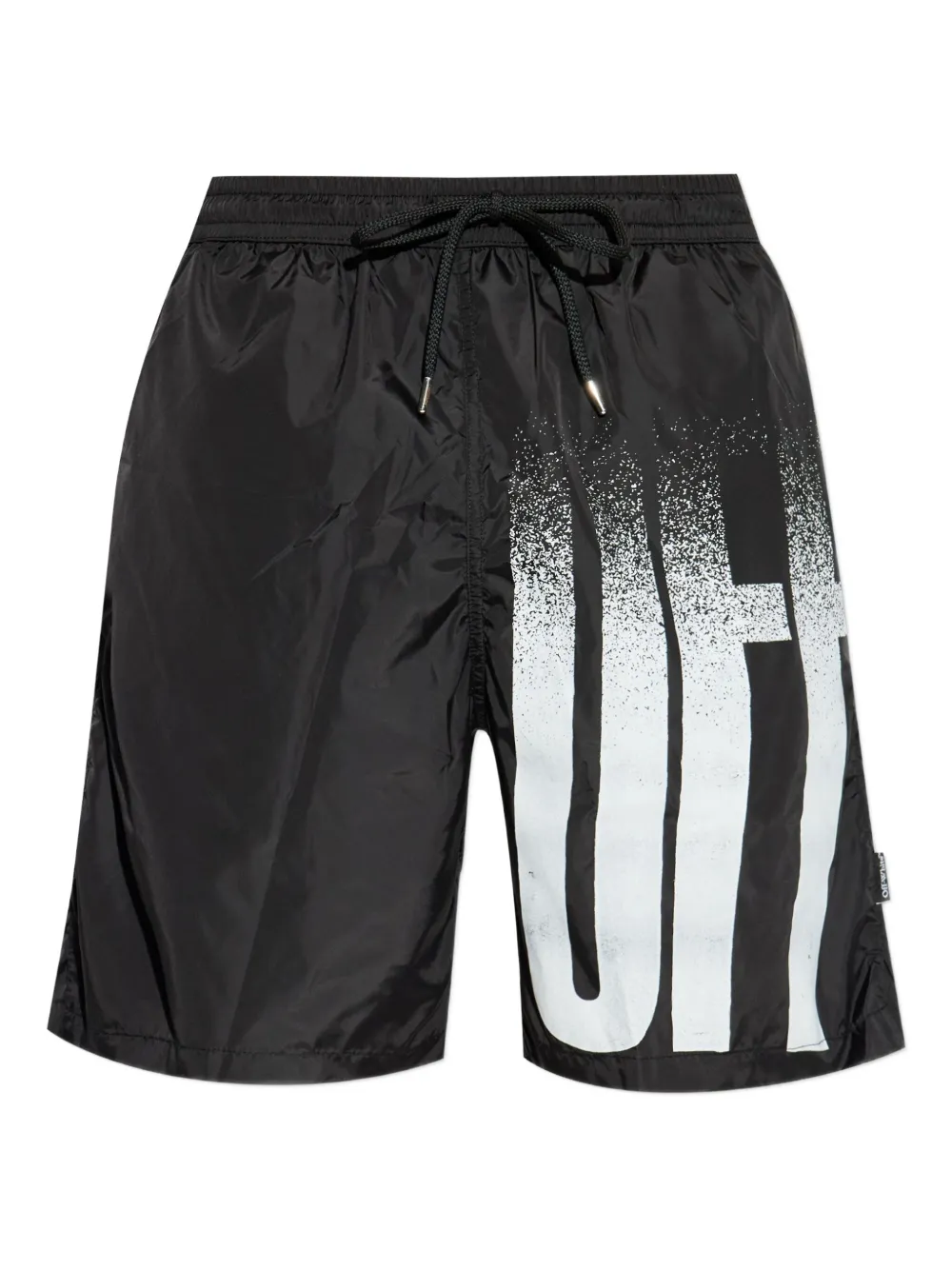 

Плавательные шорты с логотипом и кулиской Off-White, черный