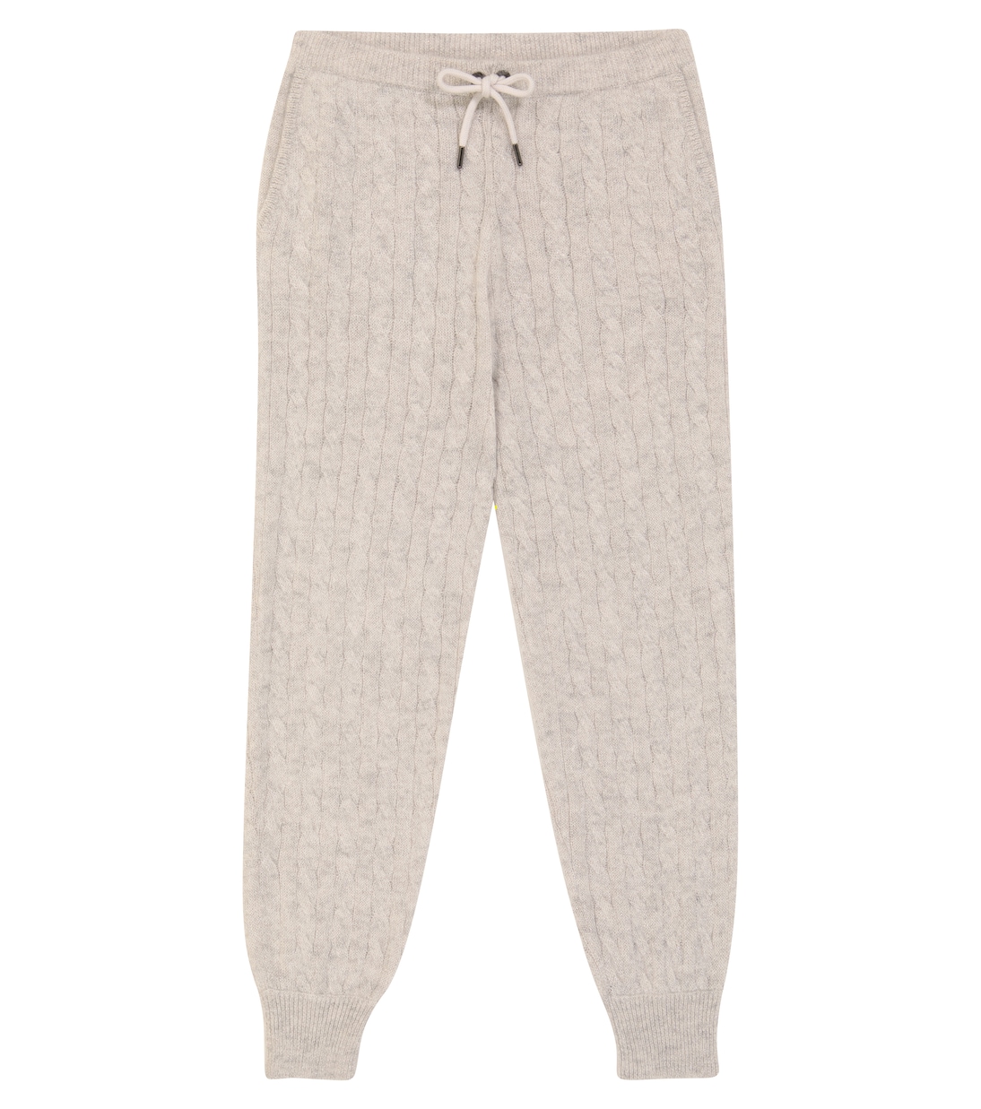 

Спортивные брюки с металлизированной вязкой Brunello Cucinelli Kids, Ghiaia Laminato