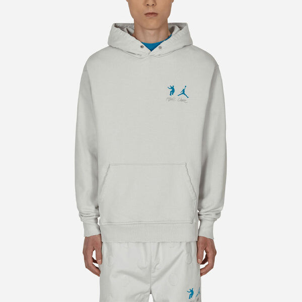 Толстовка Air Jordan x union Crossover SS22 Casual Pullover Solid Color Logo hooded Couple Style Long Sleeves Asia Edition Gray, серый — фото 2
