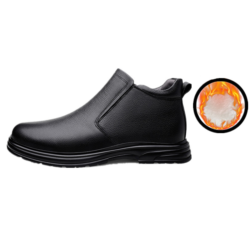

Bull Thunder Мужские повседневные ботинки черные утепленные, цвет Black Insulated Shoes
