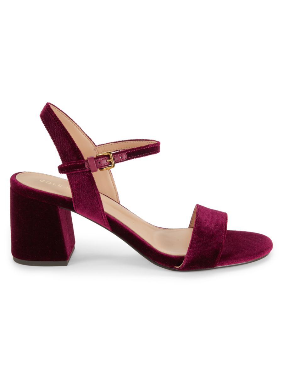 Сандалии из искусственной замши Josie Cole Haan, бордовый
