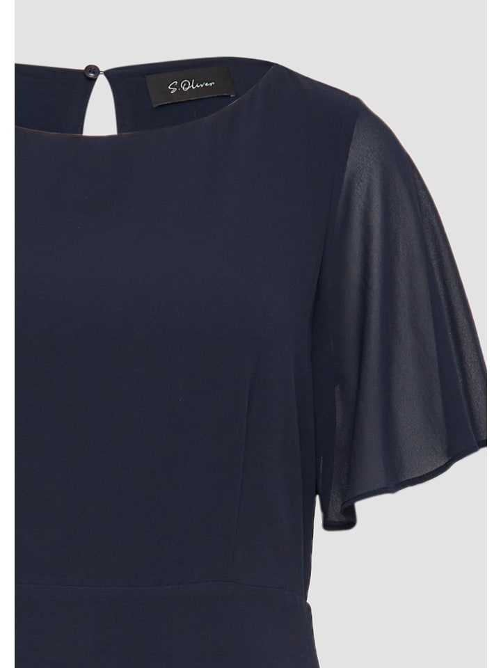 

Короткое платье s.Oliver BLACK LABEL, синий