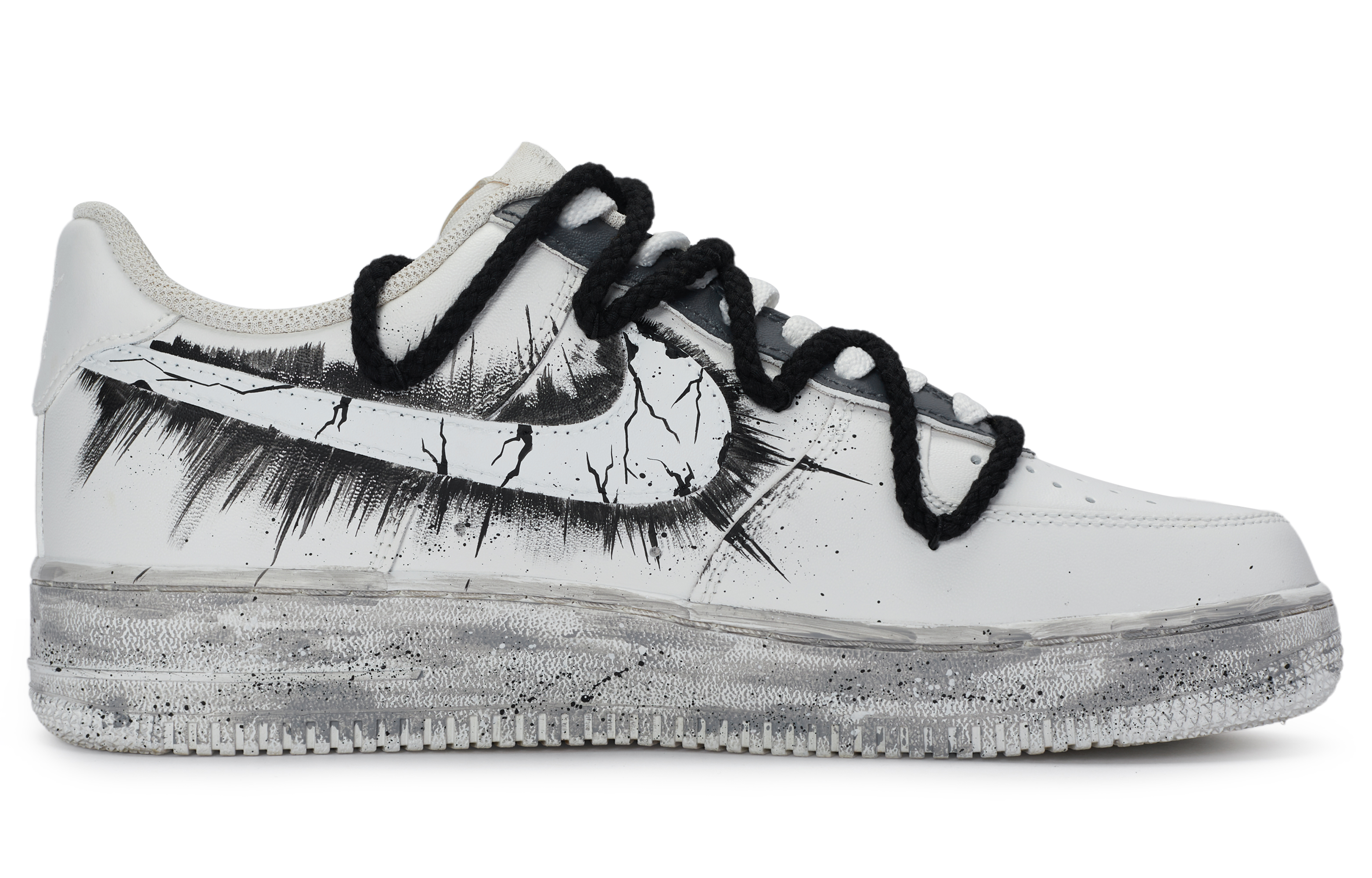 

Мужские кроссовки для скейтбординга Nike Air Force 1, Black/White