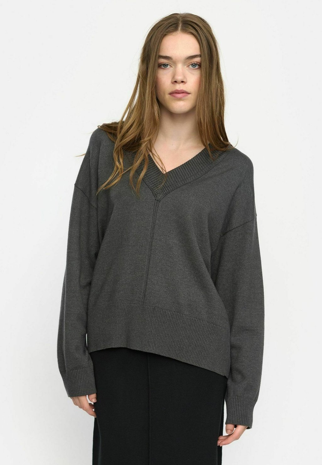 

Джемпер MINIS V-NECK Soft Rebels, темно-серый