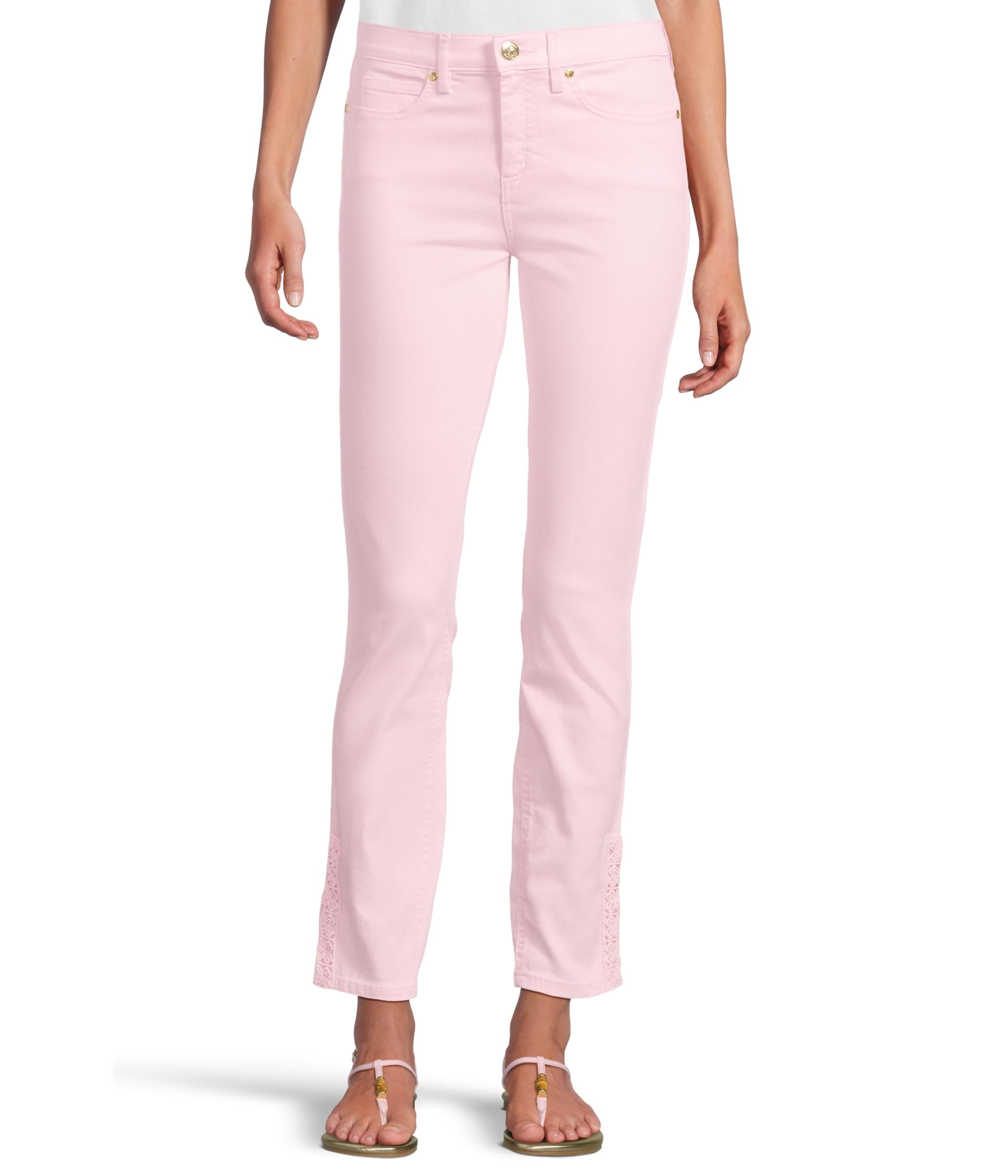 

Брюки Lilly Pulitzer South Ocean High-Rise Ski, цвет Pink Muse