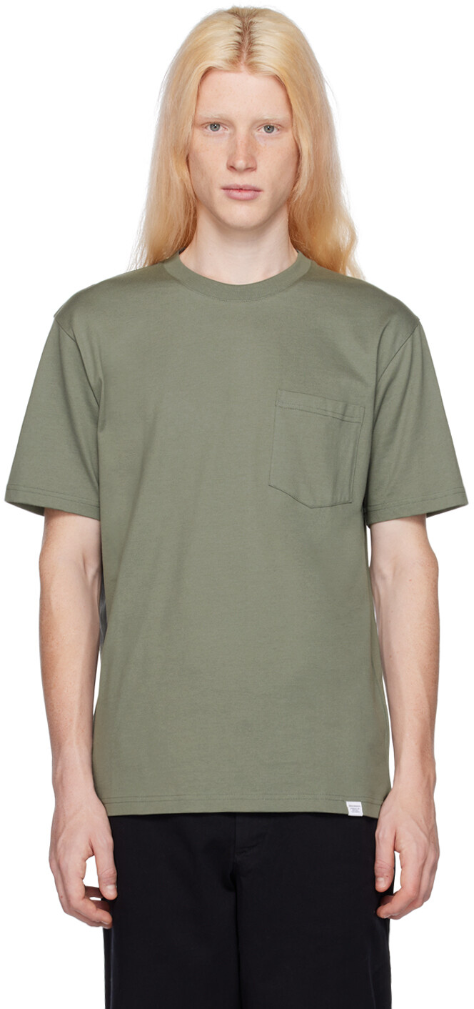 

Зеленая футболка Йоханнеса NORSE PROJECTS, Pewter