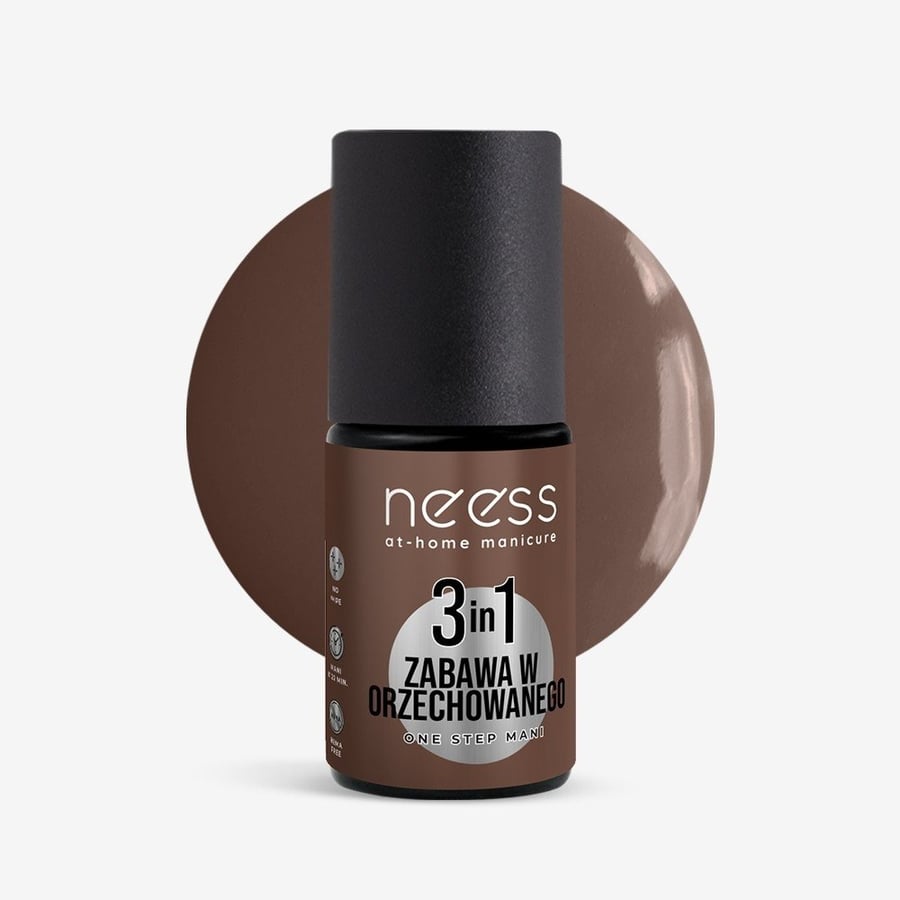 

Гибридный лак для ногтей NEESS One Step 3in1 Walnut Fun 4 мл