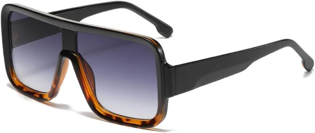 

Модные солнцезащитные очки с градиентным леопардовым принтом, женские, большого размера, с зеркальными линзами, для активного отдыха на природе, верховой езды, защита от УФ-излучения UV400 TKKTLLT, C2blackleopard