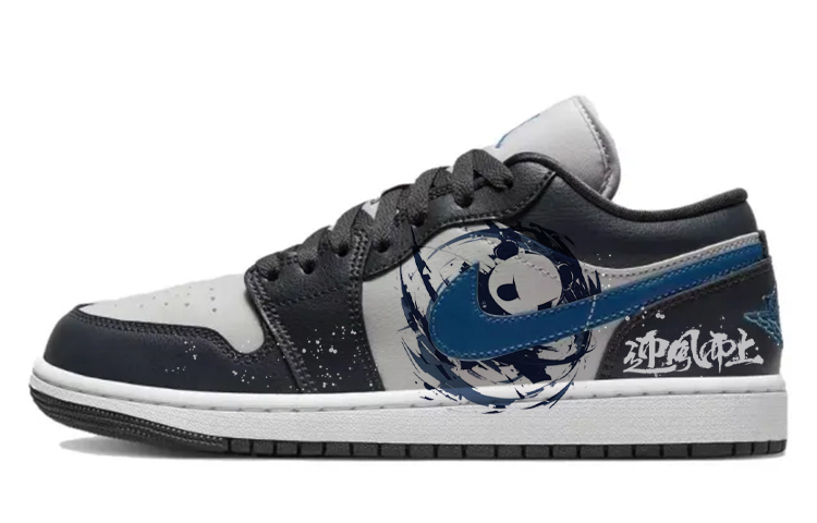Кроссовки баскетбольные Air 1 Vintage Unisex низкие Black/Gray/Blue Jordan