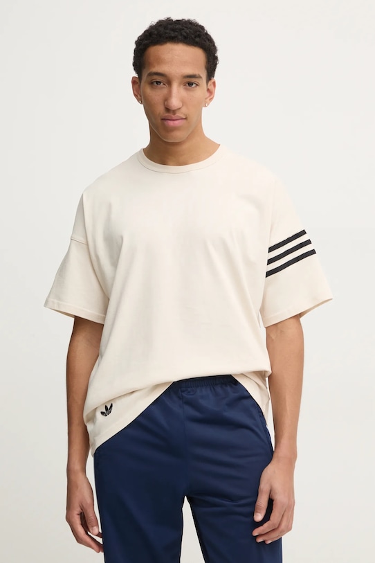 

Хлопковая футболка Neuclassics Adidas Originals, бежевый