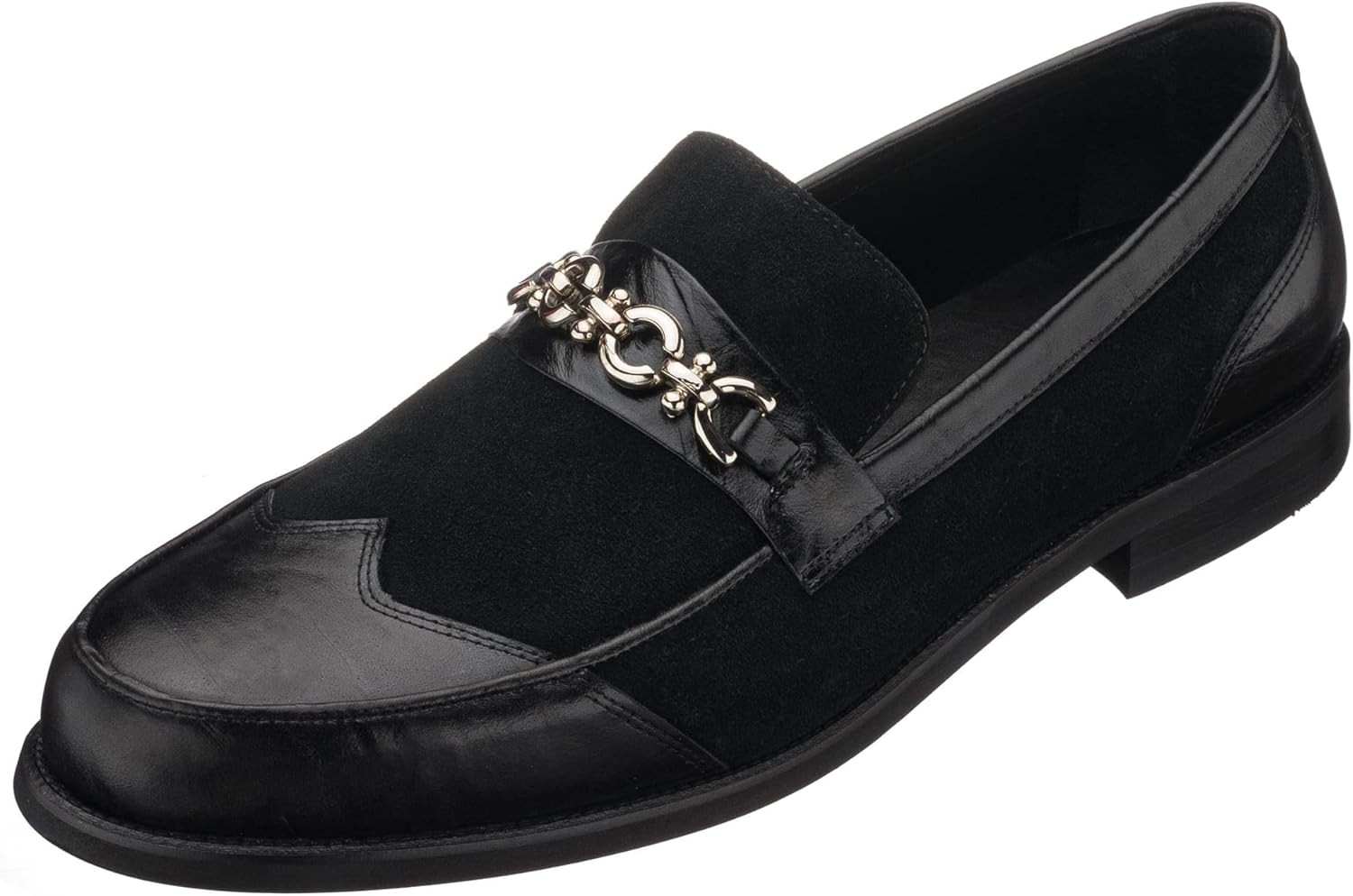 

Мужские черные кожаные лоферы DALGALA ручной работы, с пряжкой, на процесске, модные вечерние туфли