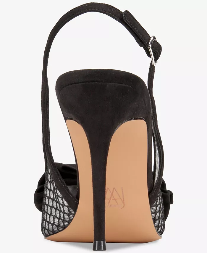 Женские туфли-лодочки Gemma Bow Slingback Aaj By Aminah, черный — фото 3