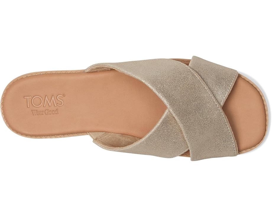 Сандалии TOMS Mae Crossover, цвет Champagne Metallic — фото 2