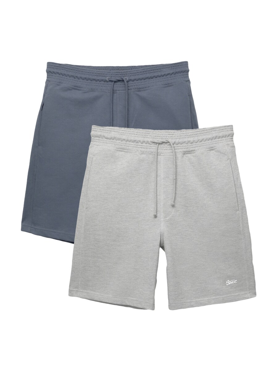 

Брюки свободного кроя Pull&Bear, цвет Dusty blue/Light grey