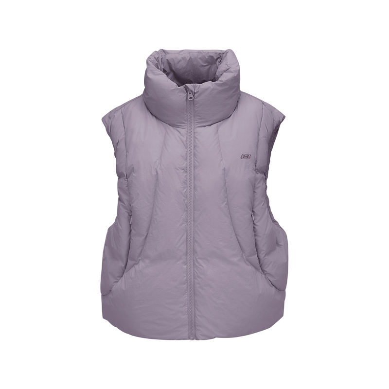 

Skechers Женская пуховая безрукавка, Sea Dusty Pink-05WA