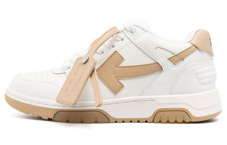 

Кроссовки OFF-WHITE Out Of Office Calf Leather White Camel Women's