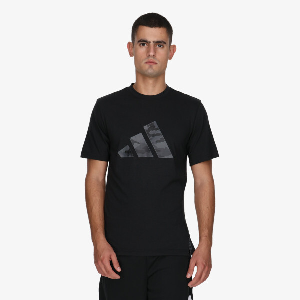 

Камуфляжная футболка Adidas, черный