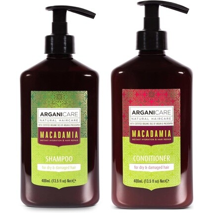 

Набор для ухода за волосами ArganiCARE, набор из 2 предметов для ремонта - Аргана и макадамия, Черный, Набор для ухода за волосами ArganiCARE, набор из 2 предметов для ремонта - Аргана и макадамия