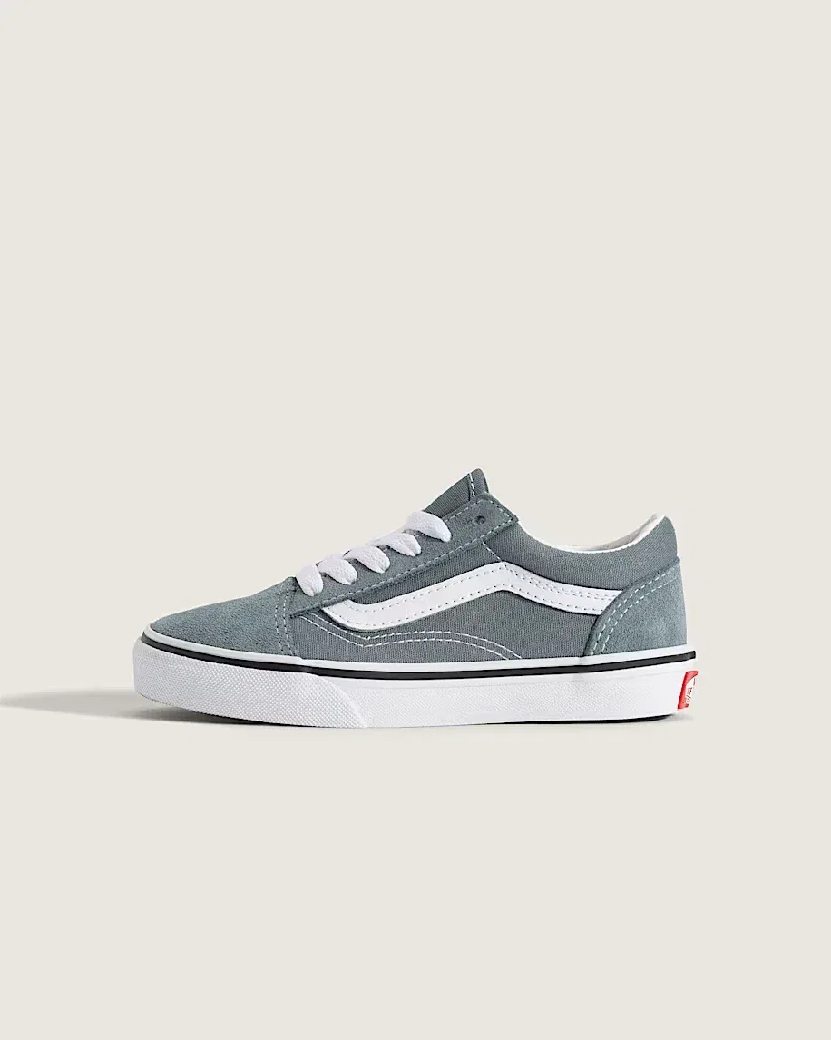 Детские кроссовки Vans Old Skool VN000CYVRV2, цвет Stormy Blue, повседневная обувь HAWK286 — фото 2