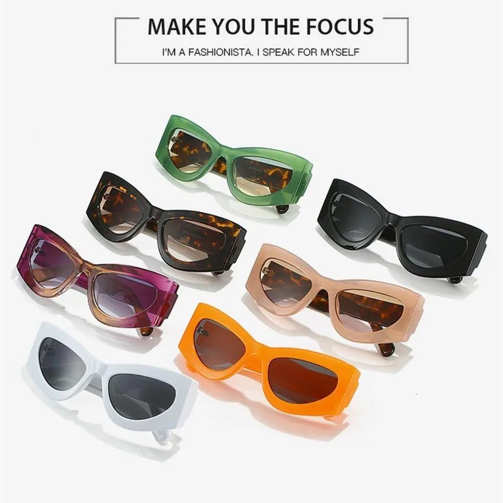 

LVTFCO Модные солнцезащитные очки в форме кошачьих глаз с градиентным переходом цвета, ретро-стиль, мужские солнцезащитные очки с защитой от УФ-излучения UV400, 6