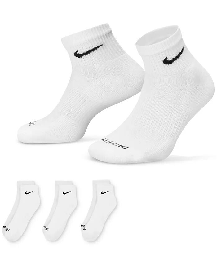 

Носки Dri-FIT Cushion, 3 пары носков Nike, белый