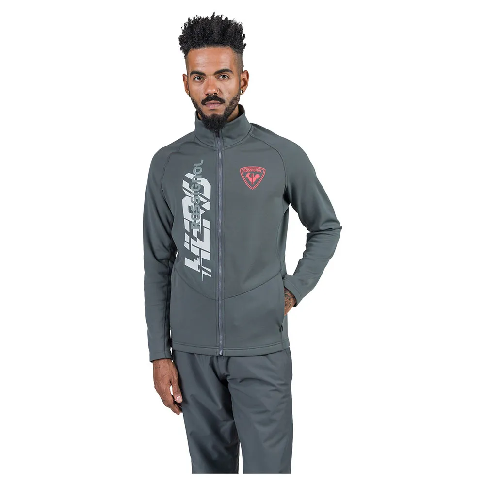 

Флис Rossignol New Hero Classique Clim full zip, серый
