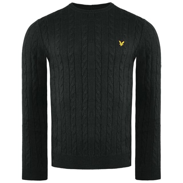 

Кабельный мужской свитер Lyle & Scott, зеленый