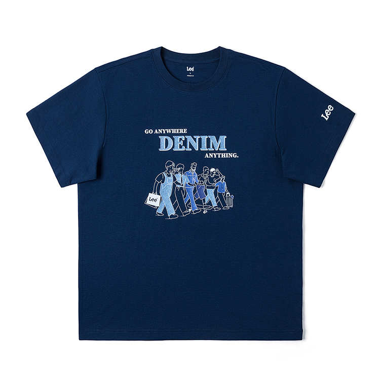 

Lee Футболка мужская темно-синяя