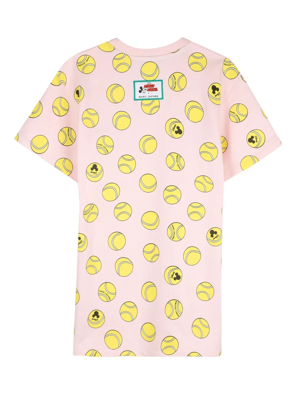 Платье с короткими рукавами с принтом Диснея Marc Jacobs Kids, розовый — фото 2