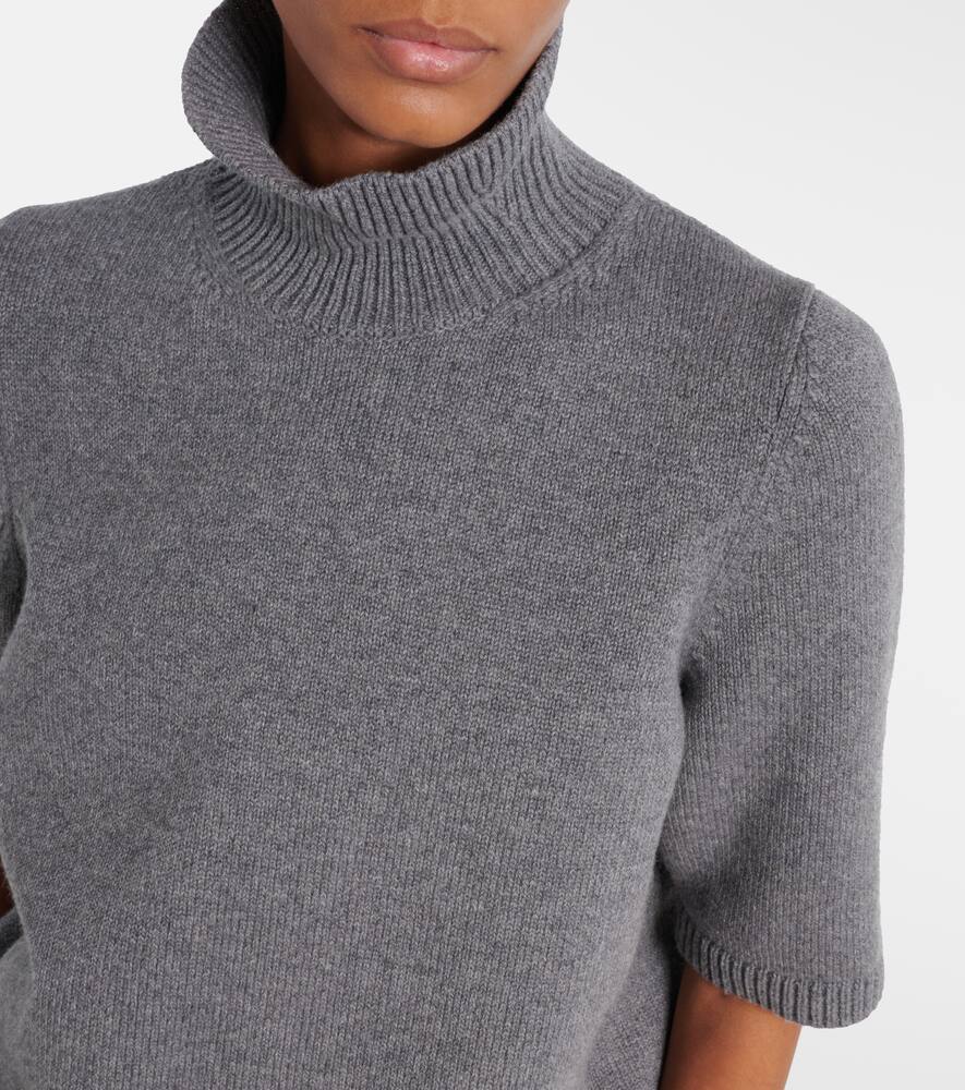 Вязаный водолазка из смесового кашемира Alaïa, Anthracite — фото 4