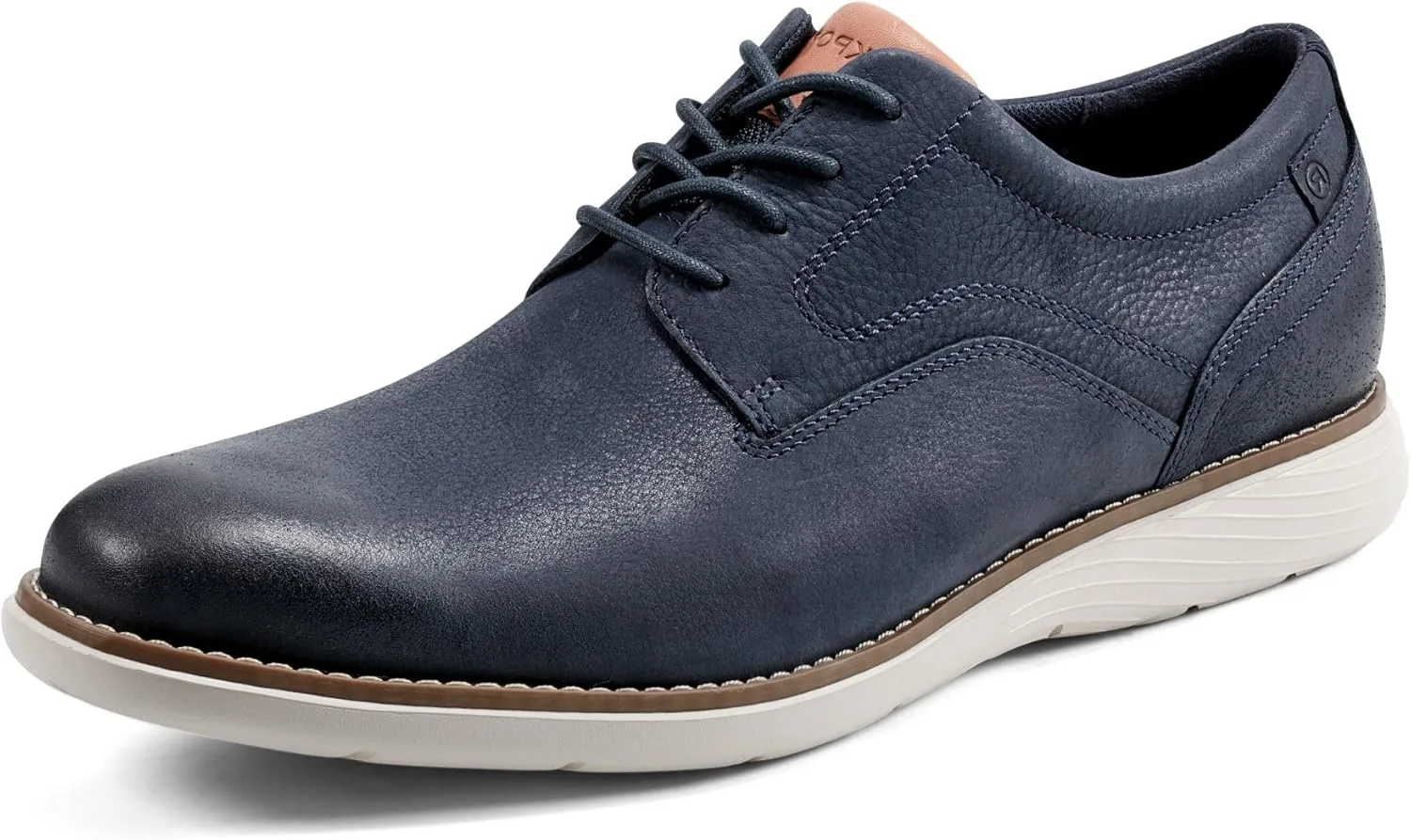 Мужские оксфорды Rockport Garrett с гладким носком, темно-синий