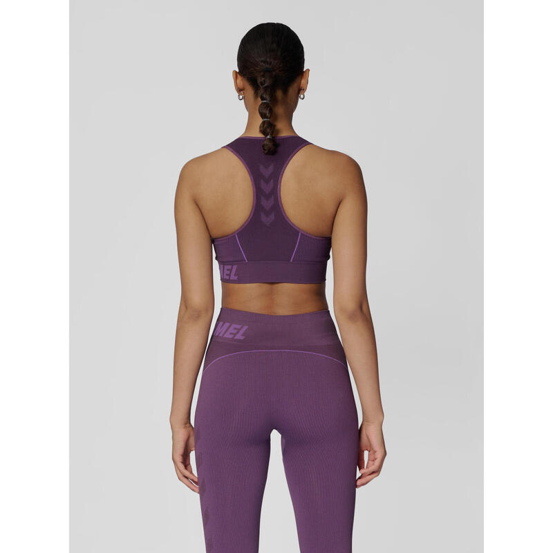 

Спортивный бюстгальтер Hummel, цвет fluoreszierendes magentapink/violett/violett