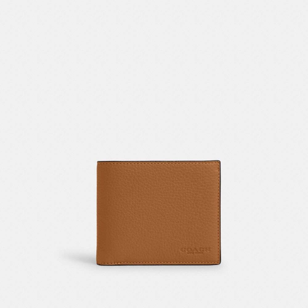 

Маленький кошелек COACH 3 In 1, цвет Gunmetal/Light Saddle
